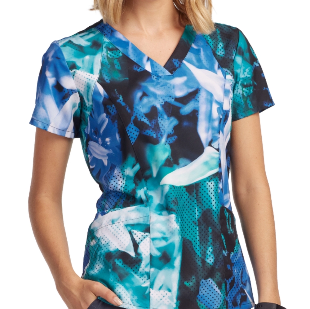 XS Barco Medical Scrub Top 5107 Petal Radiance